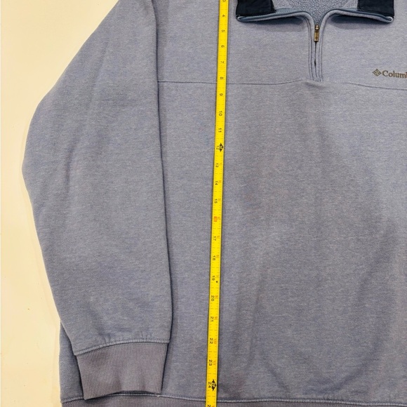 Columbia Blue and Black Quarter-Zip Pullover size XXL - Picture 5 of 9